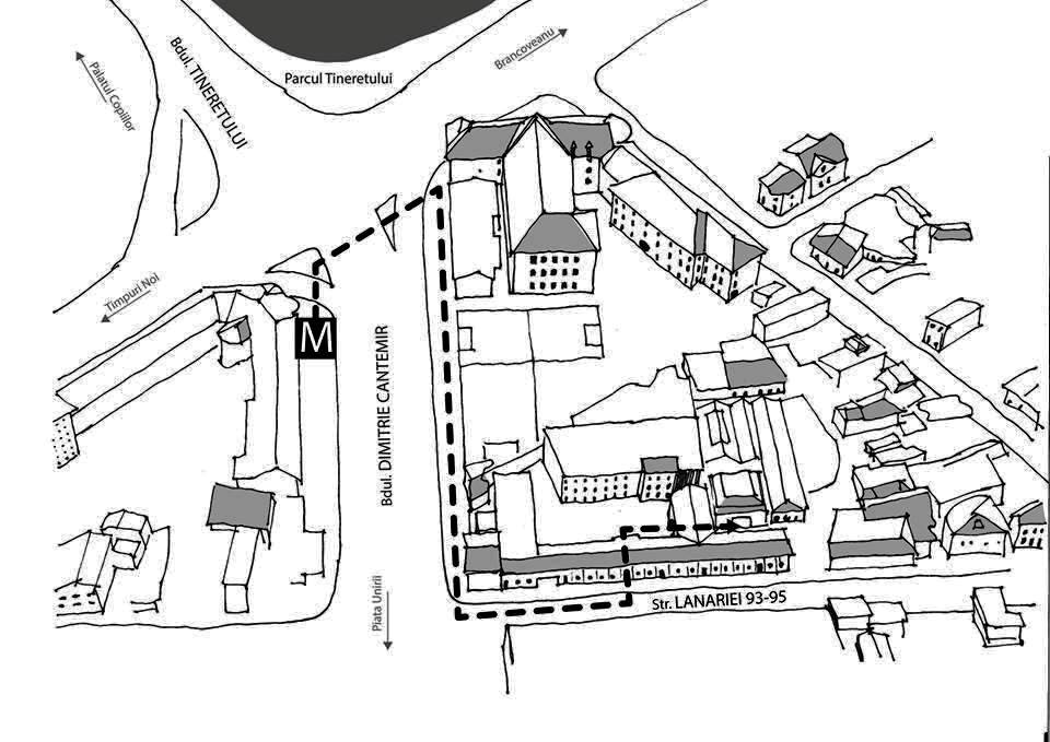 Harta Centrul de Teatru Educaţional Replika - Bucureşti 